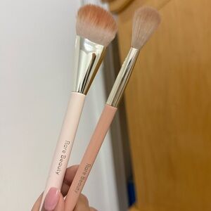 Rare Beauty Dual Makeup Brush Set- HIGLIGHTER BRUSH & Blush brush